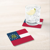 Vlag van Georgia Kartonnen Onderzetters (Insitu)