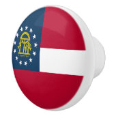 Vlag van Georgia Keramische Knop (Rechts)