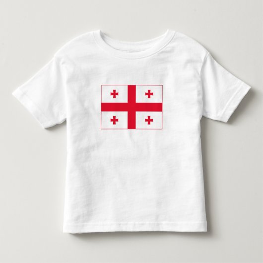 Vlag van Georgia Kinder Shirts (Voorkant)