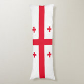 Vlag van Georgia Lichaamskussen (Voorkant Verticaal)