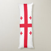 Vlag van Georgia Lichaamskussen (Achterkant (Verticaal))
