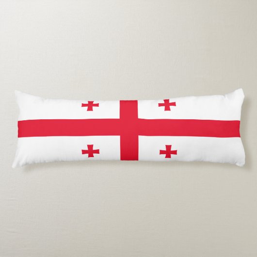 Vlag van Georgia Lichaamskussen (Voorkant)