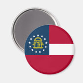 Vlag van Georgia Magneet (Voorkant / Achterkant)