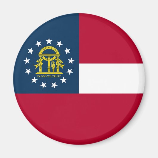 Vlag van Georgia Magneet (Voorkant)