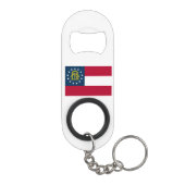 Vlag van Georgia Mini Flessenopener (Achterkant)