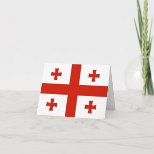 Vlag van Georgia Notitiekaartje