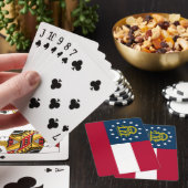 Vlag van Georgia Pokerkaarten (Insitu)