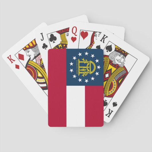 Vlag van Georgia Pokerkaarten (Achterkant)