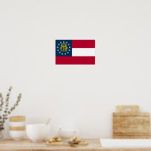 Vlag van Georgia Poster (Keuken)