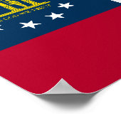 Vlag van Georgia Poster (Hoek)