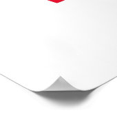 Vlag van Georgia Poster (Hoek)