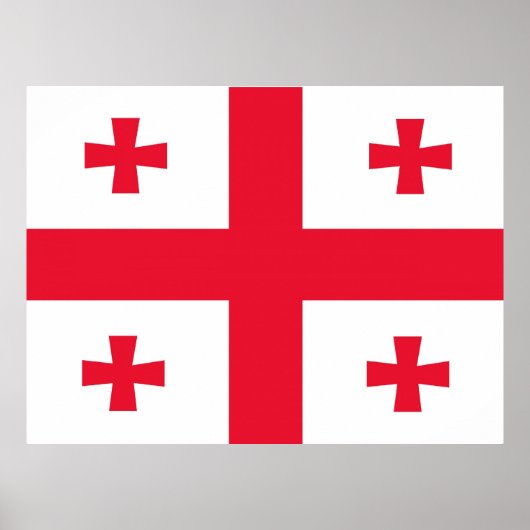 Vlag van Georgia Poster (Voorkant)