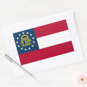 Vlag van Georgia Rechthoekige Sticker (Envelop)