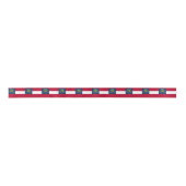 Vlag van Georgia Satijnen Lint (Voorkant)