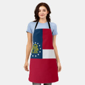 Vlag van Georgia Schort (Gedragen)