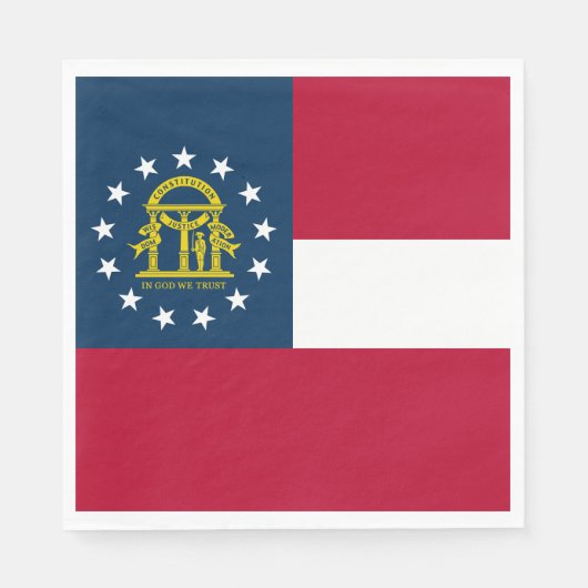 Vlag van Georgia Servet (Voorkant)