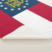 Vlag van Georgia Sherpa Deken (3/4)