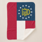Vlag van Georgia Sherpa Deken (Voorkant)