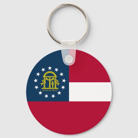 Vlag van Georgia Sleutelhanger (Voorkant)