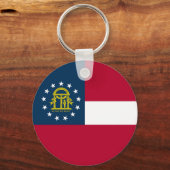 Vlag van Georgia Sleutelhanger (Achterkant)