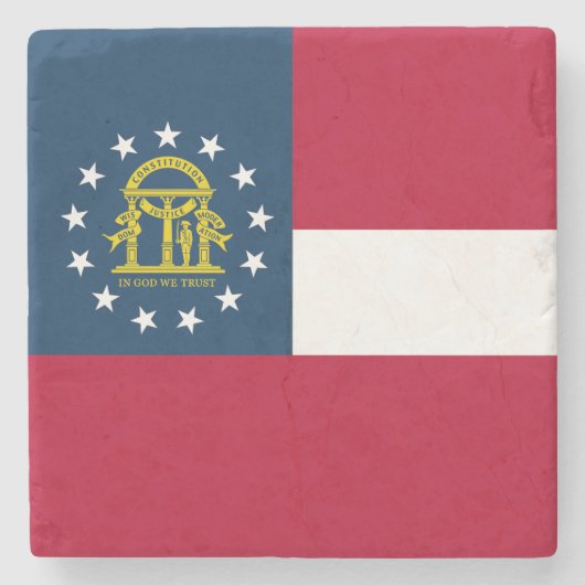 Vlag van Georgia Stenen Onderzetter (Voorkant)