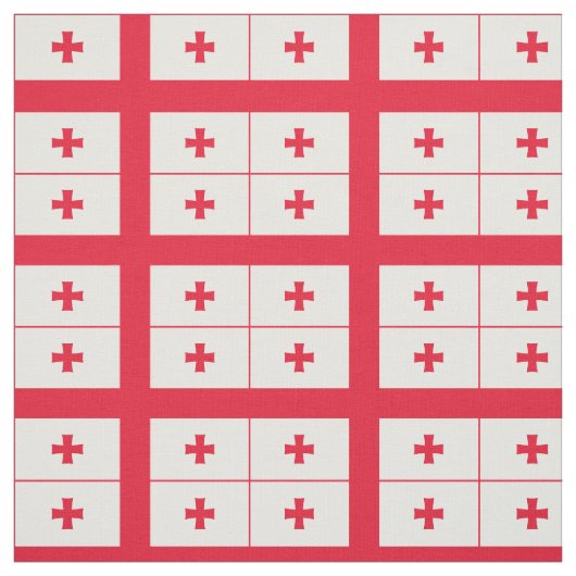 Vlag van Georgia Stof (Swatch)