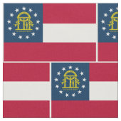 Vlag van Georgia Stof (Close Up)