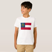 Vlag van Georgia T-shirt (Voorkant volledig)