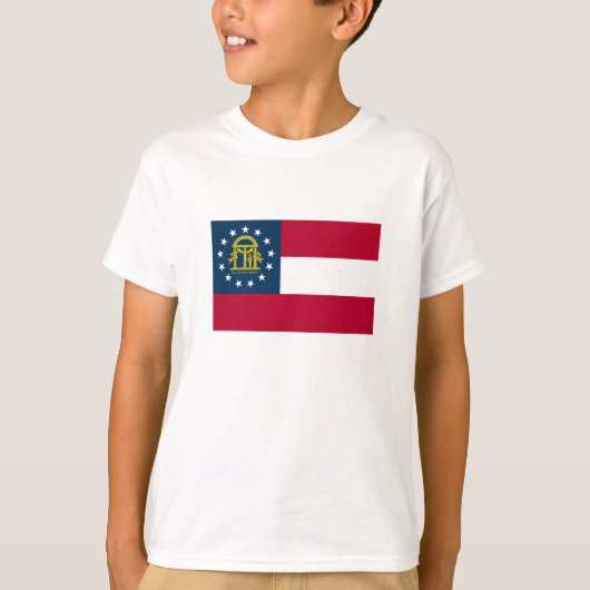 Vlag van Georgia T-shirt (Voorkant)