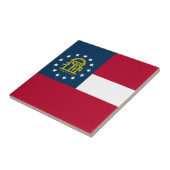 Vlag van Georgia Tegeltje (Zijkant)