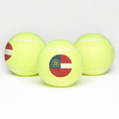 Vlag van Georgia Tennisballen (Multi)