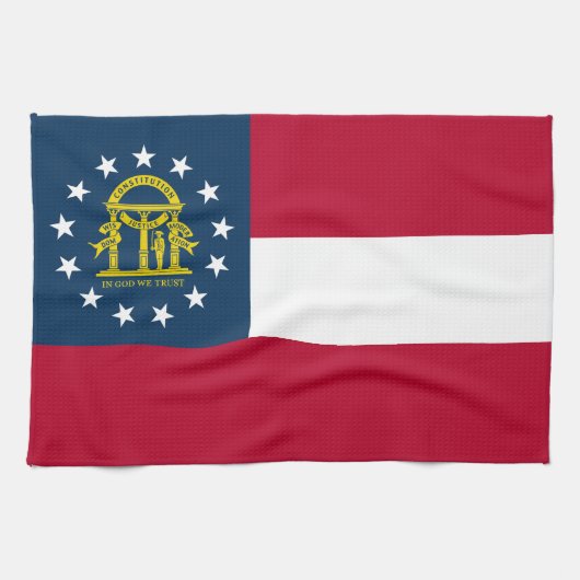 Vlag van Georgia Theedoek (Horizontaal)