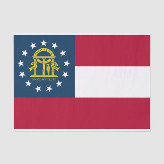 Vlag van Georgia Tissuepapier (Voorkant)