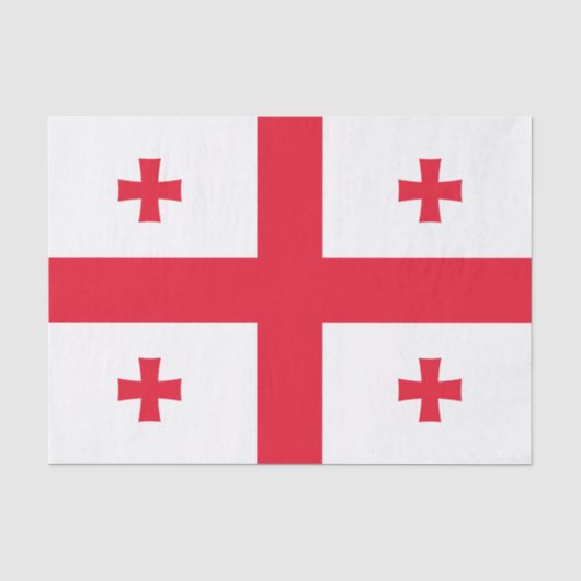Vlag van Georgia Tissuepapier (Voorkant)