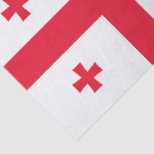 Vlag van Georgia Tissuepapier (Detail)