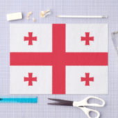 Vlag van Georgia Tissuepapier (Craft)