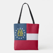 Vlag van Georgia Tote Bag (Achterkant)