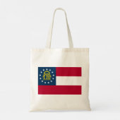Vlag van Georgia (Verenigde Staten) Tote Bag (Achterkant)