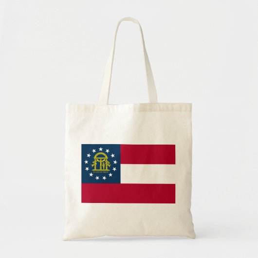 Vlag van Georgia (Verenigde Staten) Tote Bag (Voorkant)