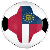 Vlag van Georgia Voetbal (Gedraaid)