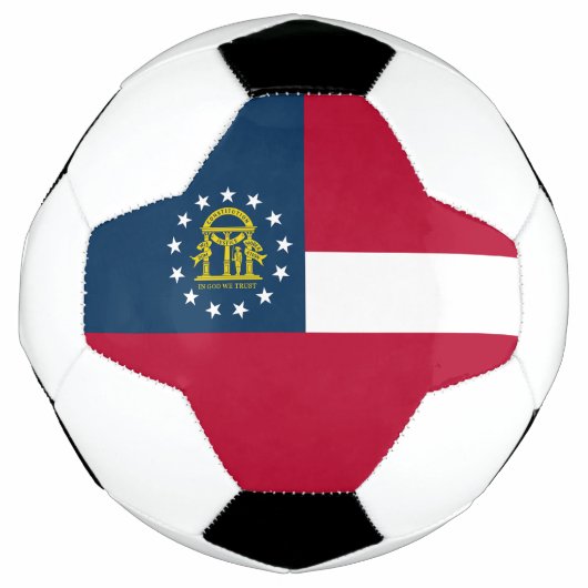 Vlag van Georgia Voetbal (Voorkant)