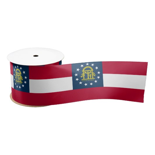 Vlag van Georgia (VS-staat) Satijnen Lint (Spoel)