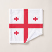 Vlag van Georgië Bad Handdoek (Wasdoekje)