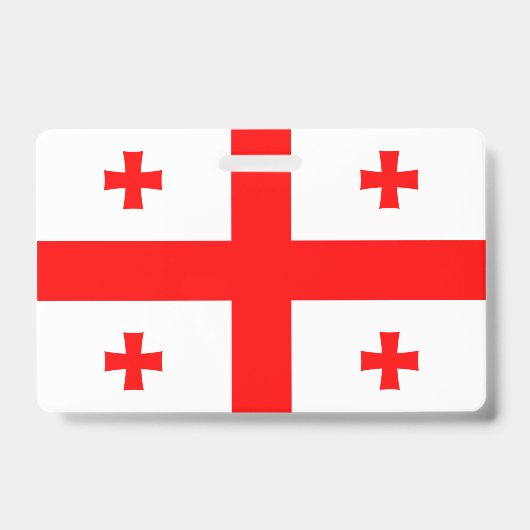 Vlag van Georgië Badge (Voorzijde)