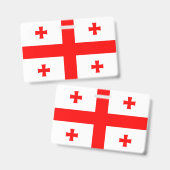 Vlag van Georgië Badge (Voor- en achterkant)