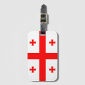 Vlag van Georgië Bagagelabel (Voorkant (verticaal))