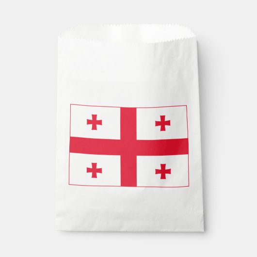Vlag van Georgië Bedankzakje (Voorkant)
