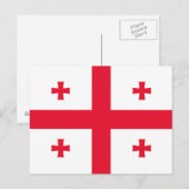 Vlag van Georgië Briefkaart (Voorkant / Achterkant)