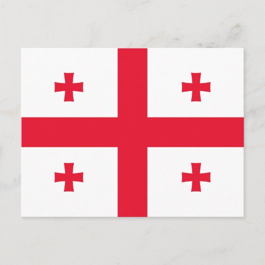 Vlag van Georgië Briefkaart (Voorkant)