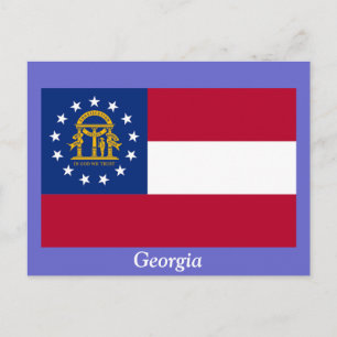 vlag van Georgië Briefkaart
